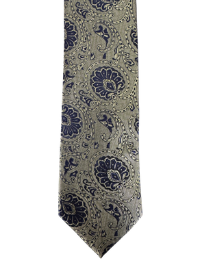 Sage Green Floral Tie