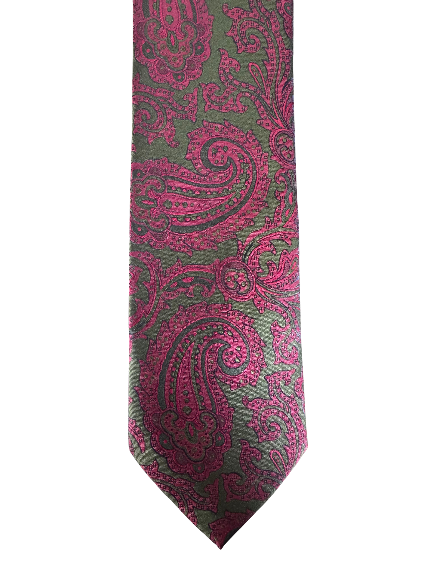 Crimson Paisley Tie