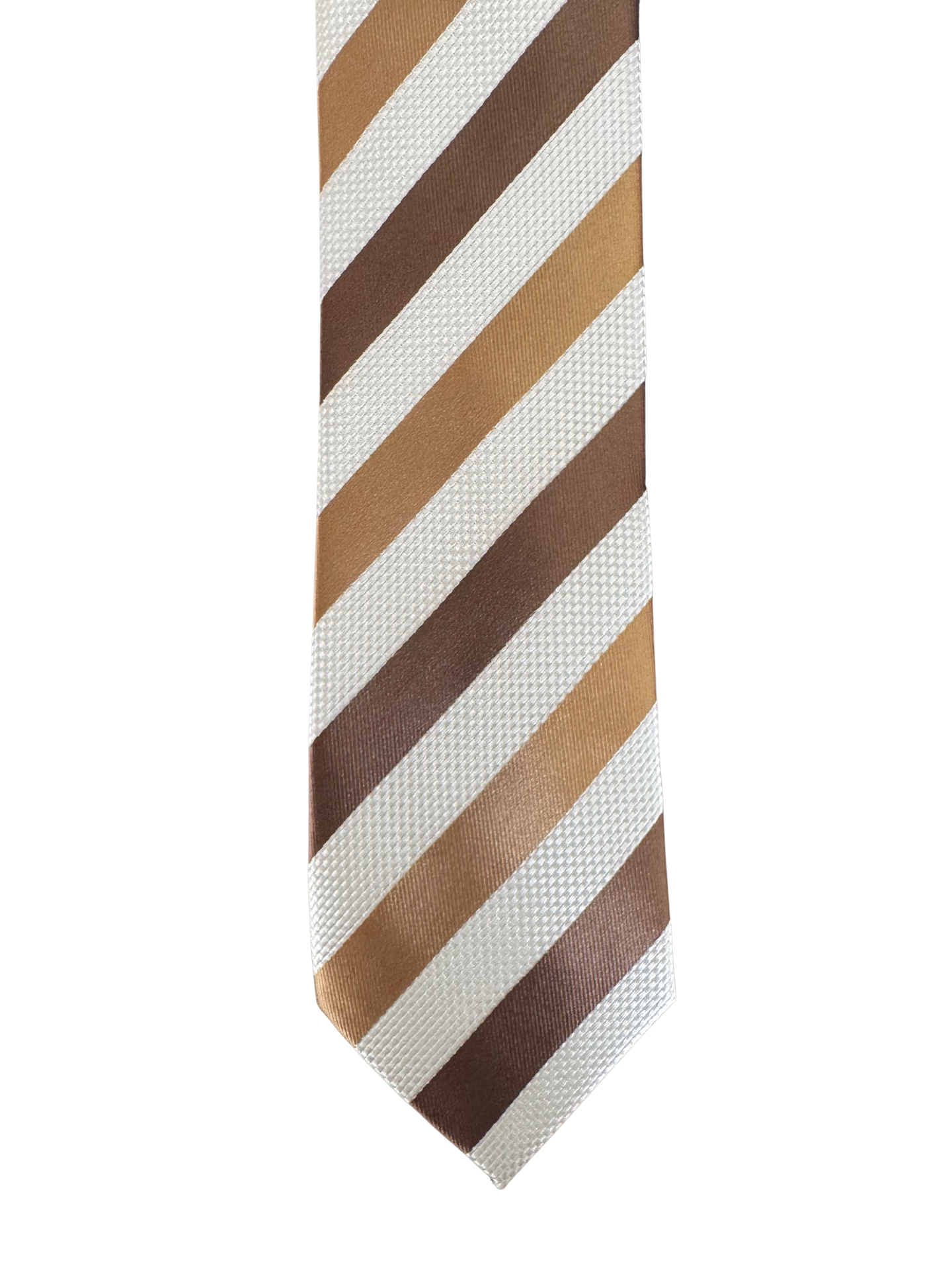 Golden Espresso Striped Tie