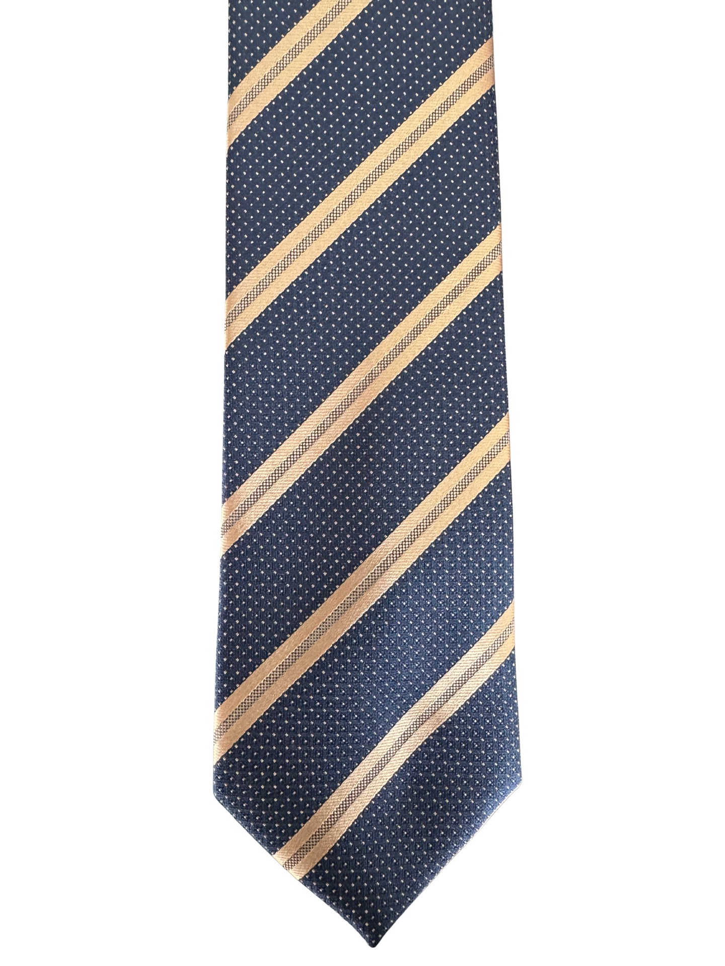 Navy-Yellow Club Tie