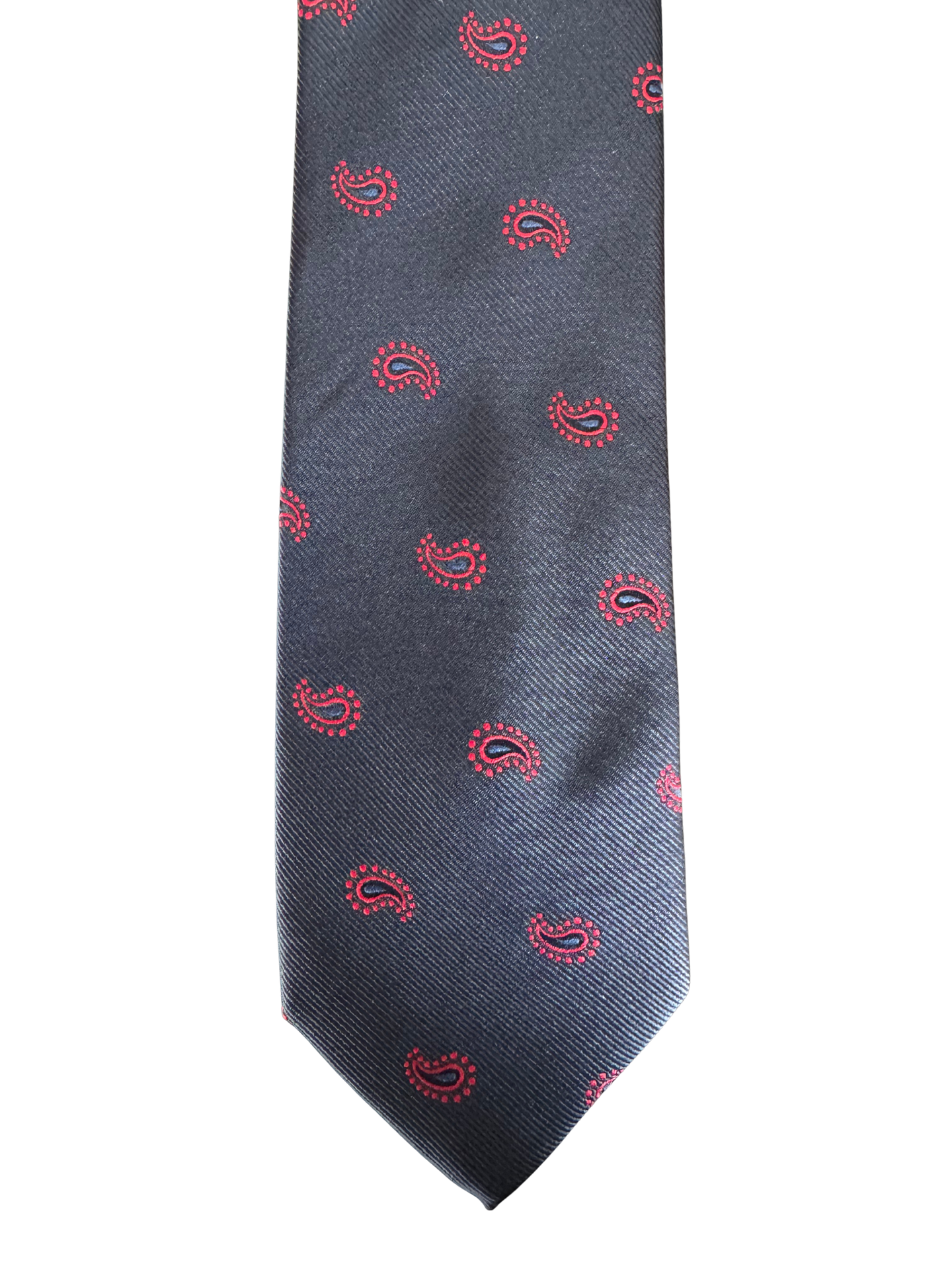 Midnight Red Paisley Tie