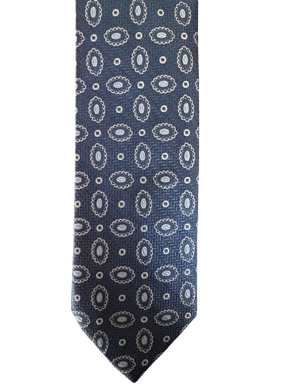 Midnight Navy Oval Tie