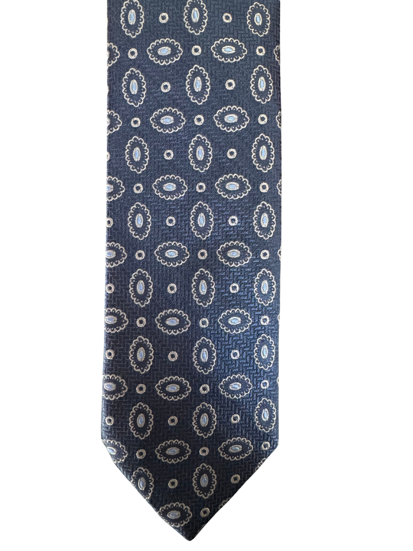 Midnight Navy Oval Tie