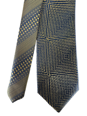 Golden Geometric Contrast Knot Tie