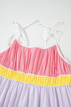 Load image into Gallery viewer, Colorblock High Waist Flowy Maxi Dress