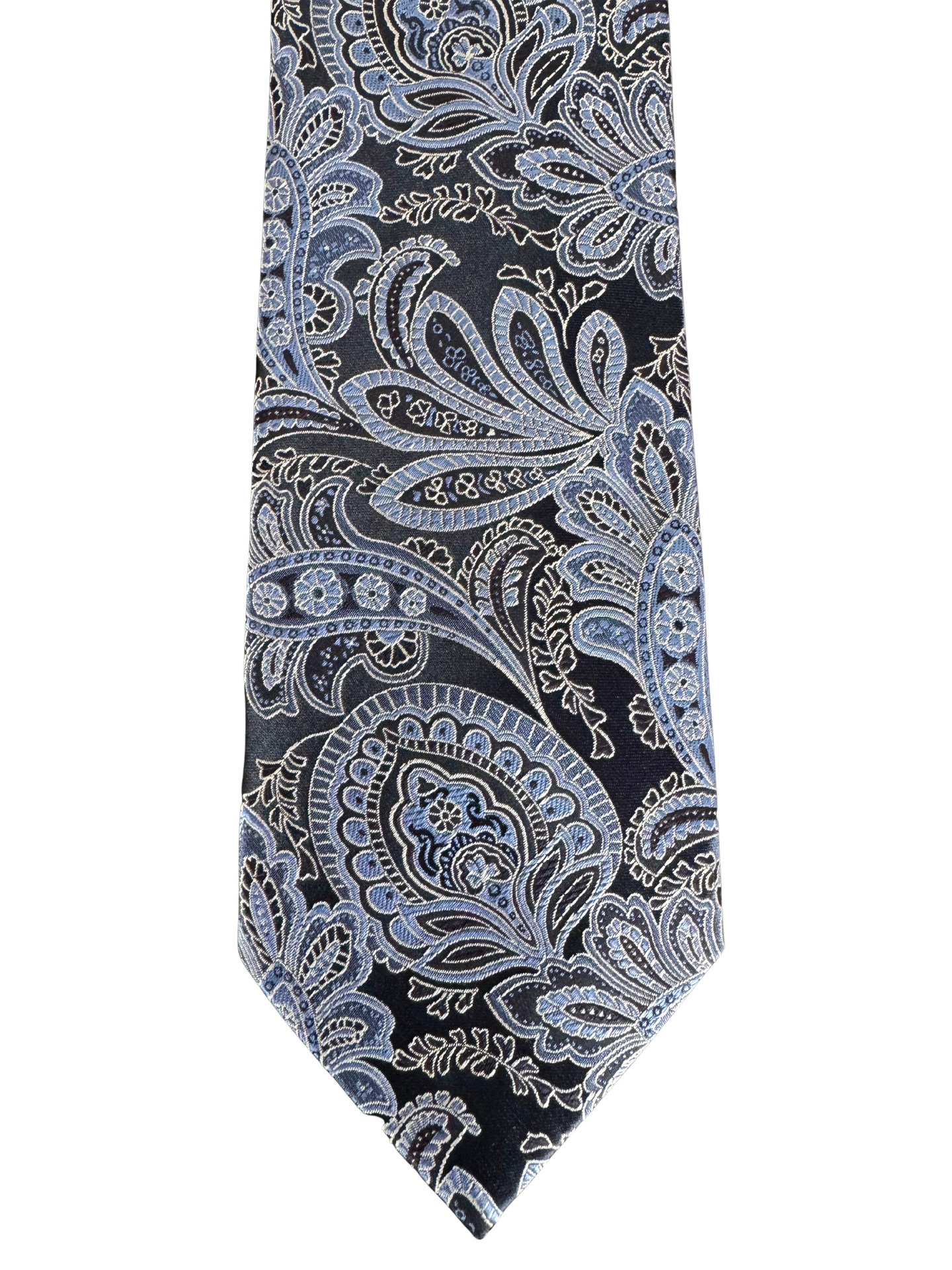 Midnight Frost Paisley Tie