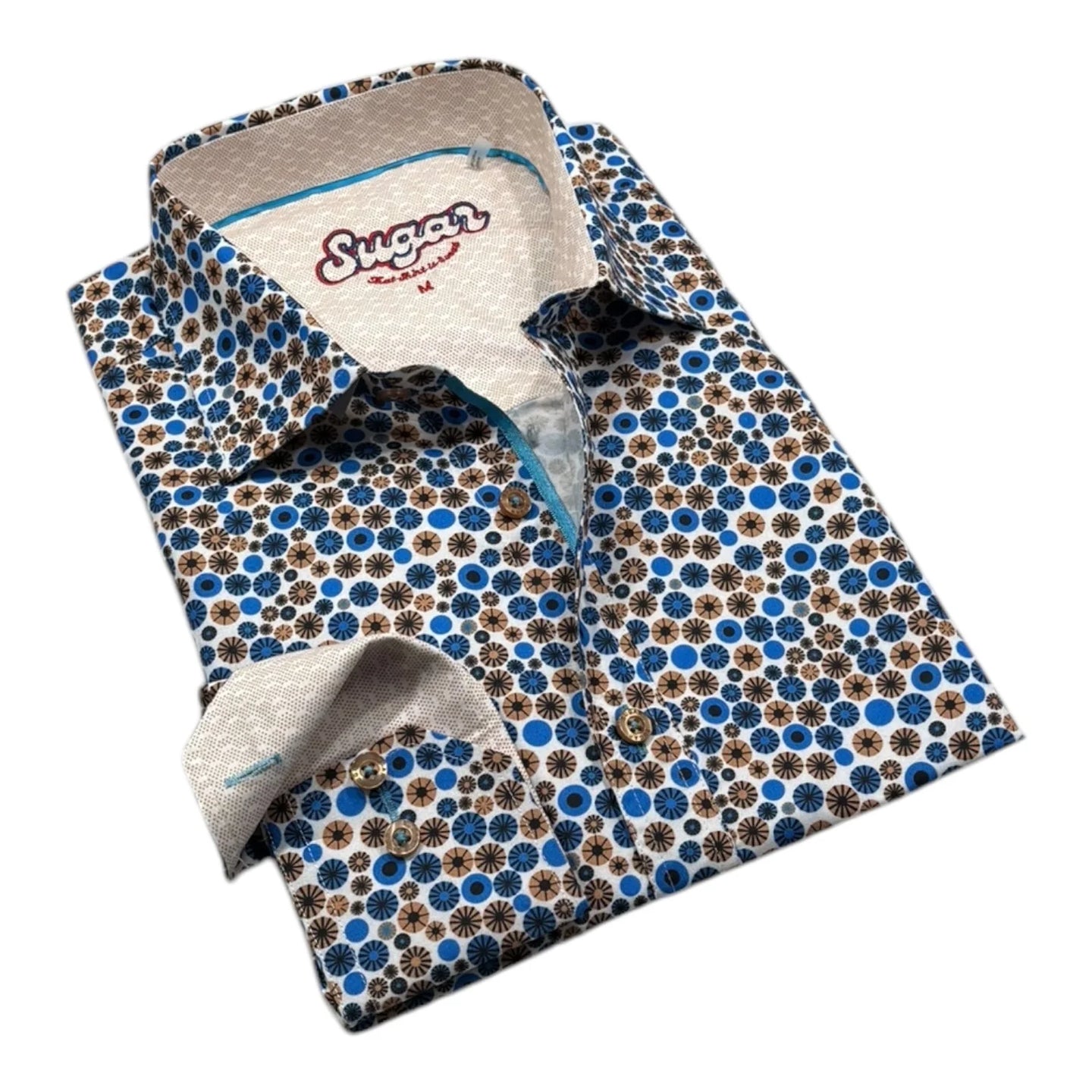 Piece Amber Contrast Sleeve Dress Shirt