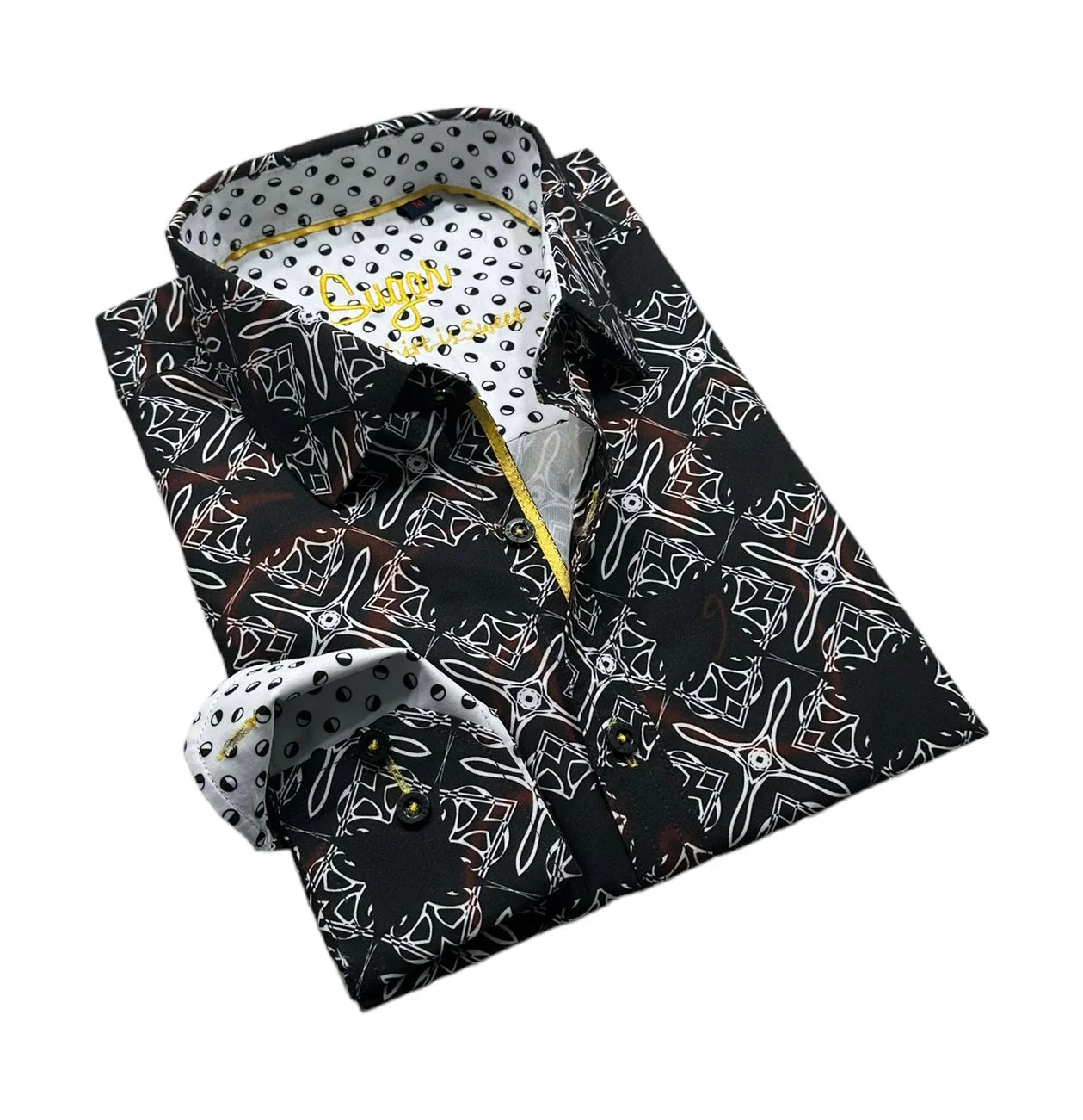 Savan Moonless Contrast Sleeve Dress Shirt