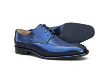Load image into Gallery viewer, Carrucci Navy Split Toe Derby