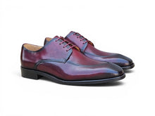 Load image into Gallery viewer, Carrucci Burgundy Split Toe Derby