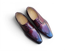 Load image into Gallery viewer, Carrucci Burgundy Split Toe Derby