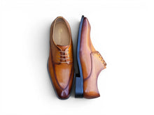 Load image into Gallery viewer, Carrucci Cognac Split Toe Derby