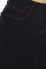 Load image into Gallery viewer, Ribbed Dark Indigo Denim Skirt