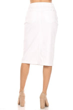 Load image into Gallery viewer, White Denim Skirt