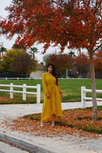 Load image into Gallery viewer, Paris Mustard Yellow Maxi Dress