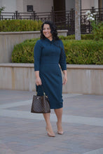 Load image into Gallery viewer, Pamplona Turquoise Knot Dress