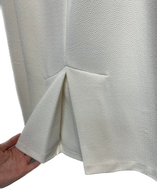 White Cream Textured Skirt