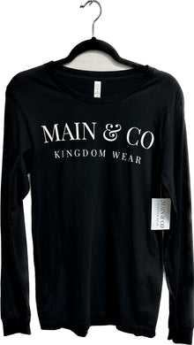 Black Long Sleeve Main & Co. T-Shirt