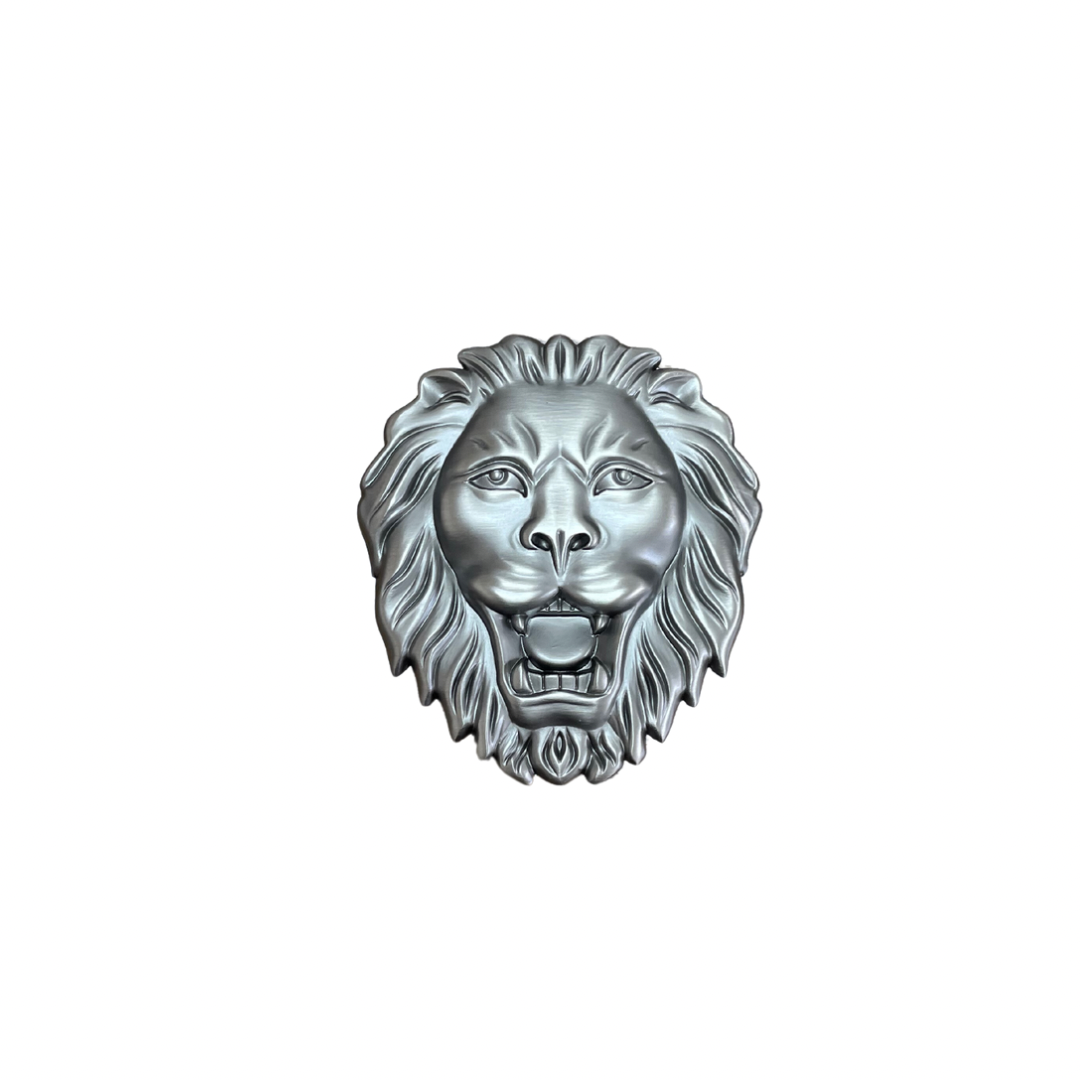 Sliver Lion Head Buckle