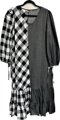 Grey Checkered Dress